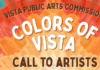 Call to Artists for Colors of Vista Exhibition